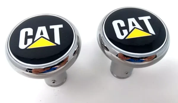 cat-diesel-peterbilt-kenworth-kw-air-brake-valve-knobs-white-metal-emblem