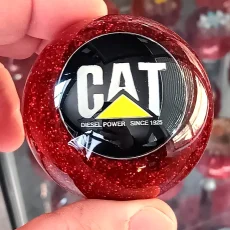 caterpillar-shift-knob-chrome-insert-1-logo cat-caterpillar-shift-knob-vintage-style-chrome-stainless-steel-insert-logo-red