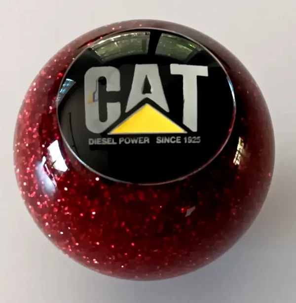 cat-caterpillar-shift-knob-vintage-style-chrome-stainless-steel-insert-logo-red