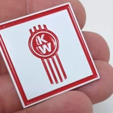 kenworth-enamel-pin-solid-white-2-plate kenworth-kw-emblem-lapel-enamel-hat-pin-peterbilt-mack-metal-solid-white-plate