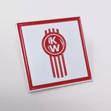 kenworth-enamel-pin-solid-white-plate kenworth-kw-emblem-lapel-enamel-hat-pin-peterbilt-mack-metal-solid-white-plate