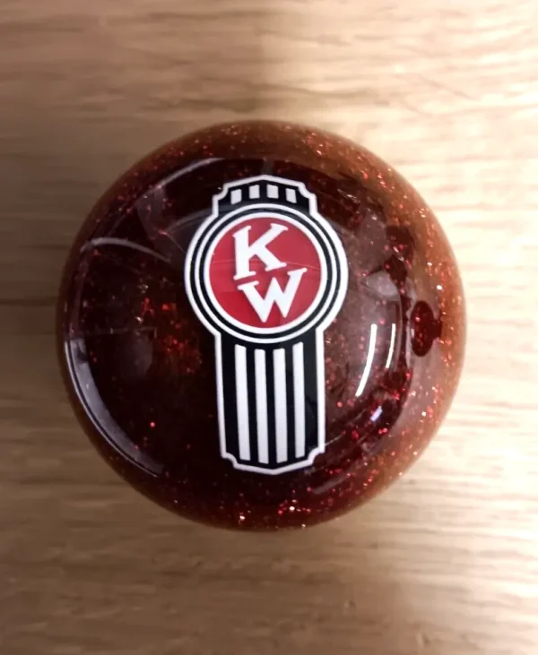 kenworth-kw-roadway-style-gear-shift-knob-k100-semi-glitter-vintage-style-red