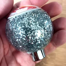 peterbilt-ball-shift-knob-insert-1-flake peterbilt-ball-shift-knob-vintage-style-with-chrome-steel-insert-silver-flake