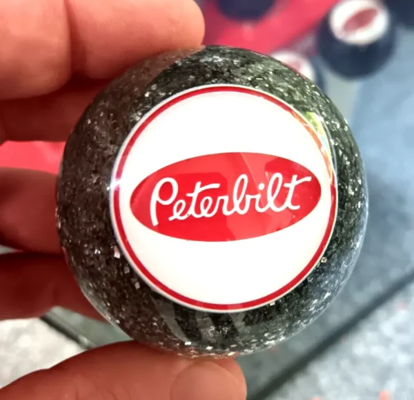 peterbilt-ball-shift-knob-insert-flake peterbilt-ball-shift-knob-vintage-style-with-chrome-steel-insert-silver-flake