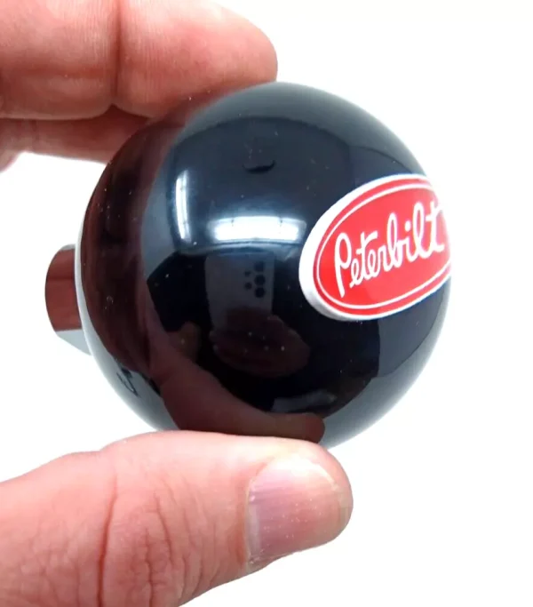 peterbilt-black-ball-shift-knob-vintage-style-with-chrome-stainless-steel-insert