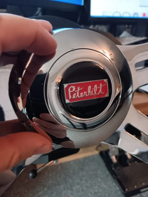 peterbilt-steering-wheel-horn-1-button peterbilt-steering-wheel-horn-button-metal-emblem-3m-vhb