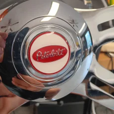 peterbilt-steering-wheel-horn-2-button peterbilt-steering-wheel-horn-button-metal-emblem-3m-red-white-1.5-inches