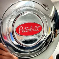 peterbilt-steering-wheel-horn-3-button peterbilt-steering-wheel-horn-button-metal-emblem-3m-red-chrome-1.5-inches