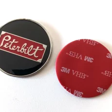 peterbilt-steering-wheel-horn-button peterbilt-steering-wheel-horn-button-metal-emblem-3m-vhb