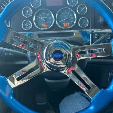 peterbilt-steering-wheel-horn-button peterbilt-steering-wheel-horn-button-metal-emblem-3m-blue